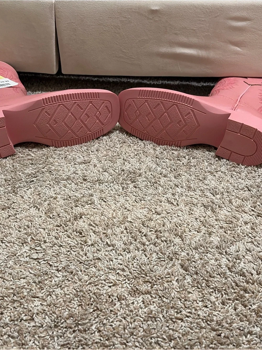 J.B. Dillon Pink Girls' Western Pull-On Boots